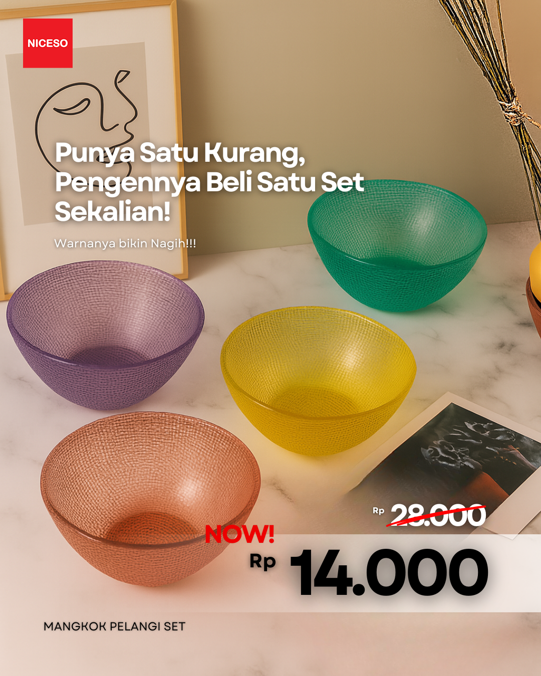 Mangkok Pelangi Set
